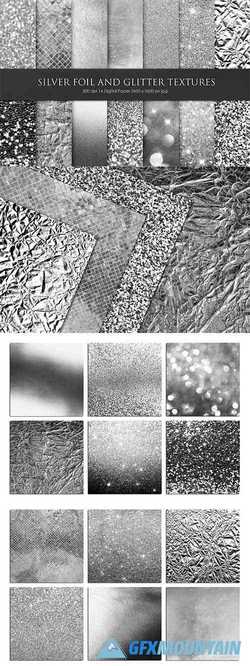 Silver Foil and Glitter Textures - 3315515