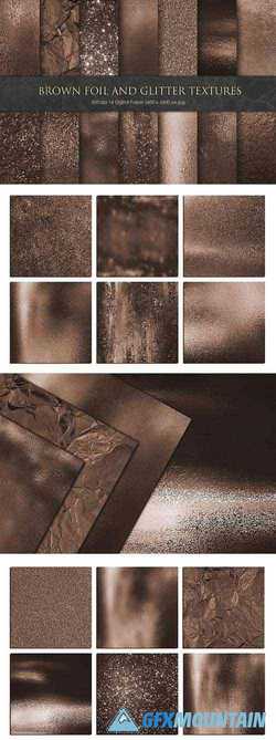 Brown Foil and Glitter Textures - 3332503