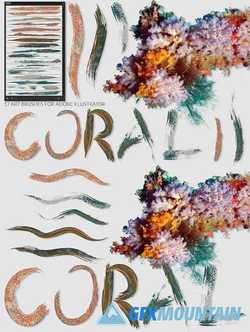 Coral Brushes for Illustrator - 3608796