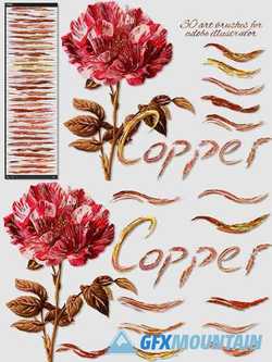 Copper Brushes for Illustrator - 3597293