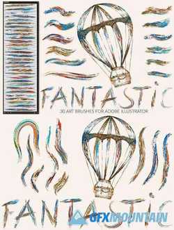 Fantastic Brushes for Illustrator - 3599090