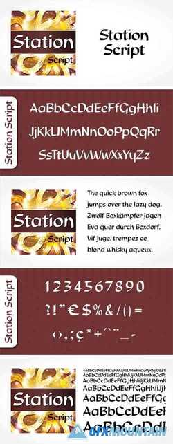  Station Script Font