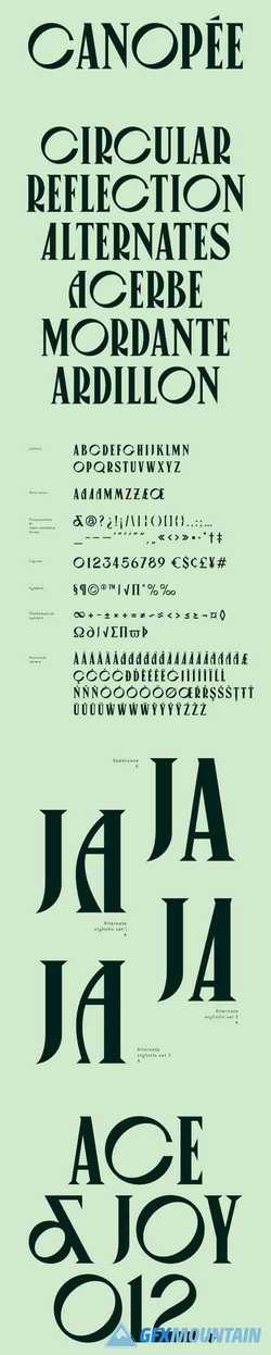 VJ Canopee Typeface