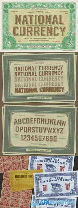 National Currency Font Bundle 3673567