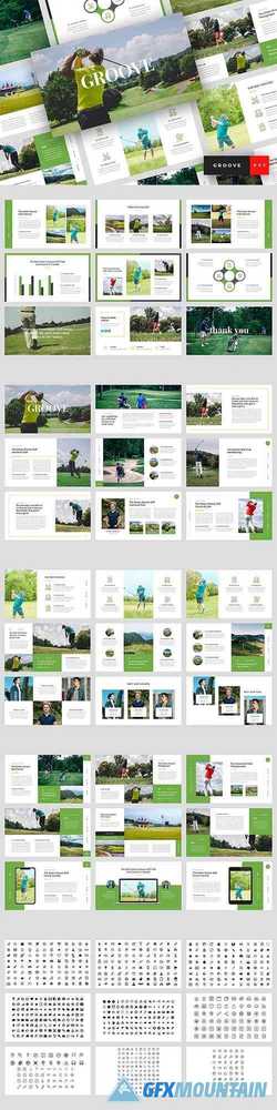 Groove - Golf Club Powerpoint Google Slides and Keynote Templates