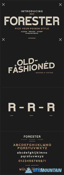 Forester Vintage Sans Serif