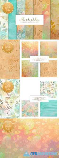 Floral Background & Paper - Michelle - 3725915