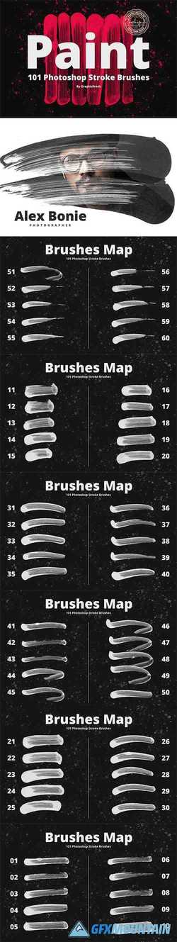 101 Photoshop Paint Stroke Brushes