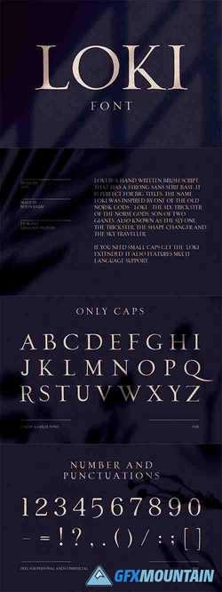 Loki – Sans Serif Script Font 3733223