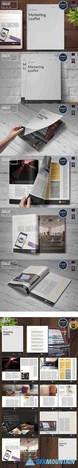 Marketing HandBook With Tan Accent 3702595