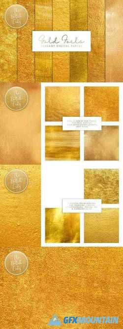 Gold Foil Texture Scrapbook Papers 3783860