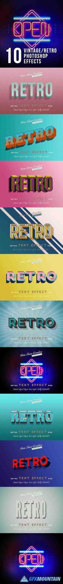RETRO VINTAGE TEXT EFFECTS - 23825859