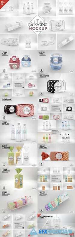 Download 09 Clear Container Packaging Mockups 3839547 Free Download Graphics Fonts Vectors Print Templates Gfxmountain Com PSD Mockup Templates