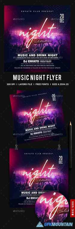 Music Night Party Flyer 23897774