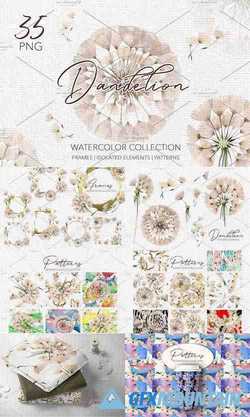 Summer dandelion collection - 3858278