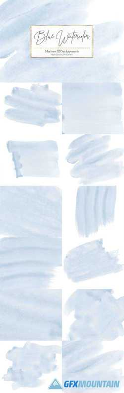 Blue Watercolor Backgrounds - 3059029