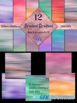 Brushed Gradient Backgrounds II - 12 Image Textures Set - 277691