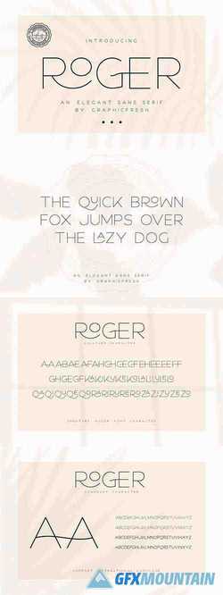 Roger - An Elegant Sans Serif 3915403