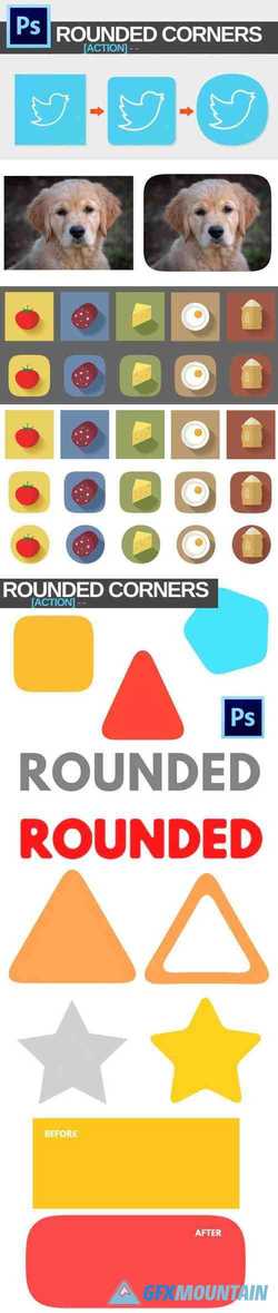 Rounded Corners Action for Photoshop