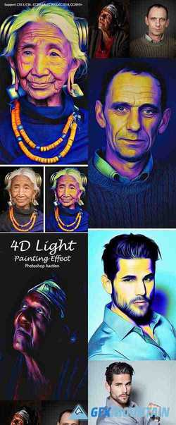 4D Light Painting Effect 24043976