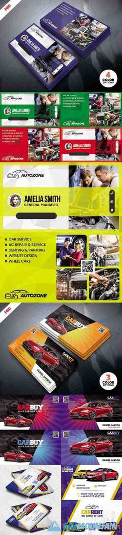 Car Repair Shop & Car Dealer Business Cards Colllection