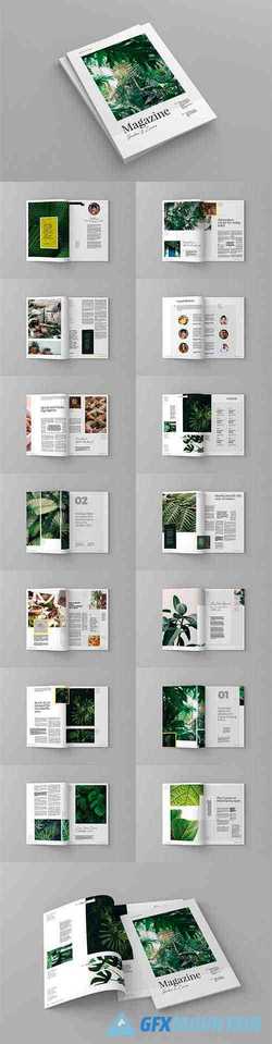 Garden And Leaves Magazine Template 3962766