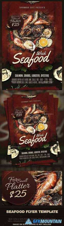 Seafood Flyer Template 24092695