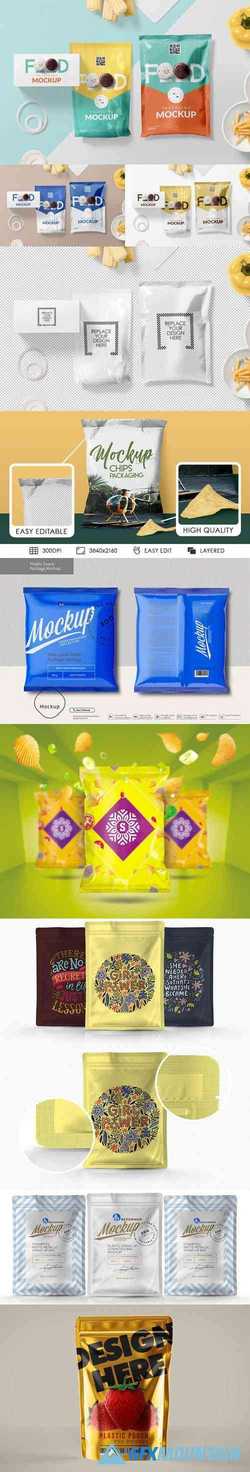 Food Packaging PSD Mockups Collection