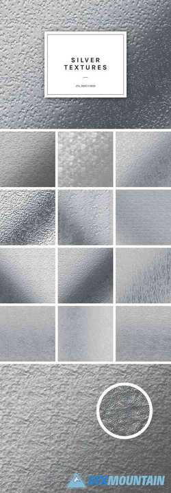 12 Silver Foil Textures