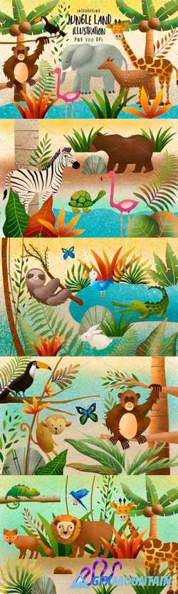 Jungle Land Illustration - 3971657
