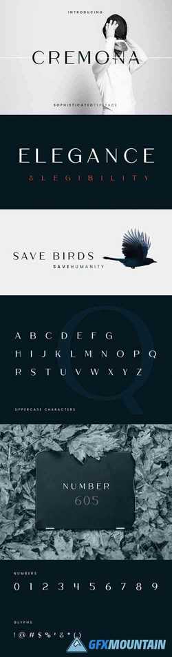 Cremona Sans Serif Typeface