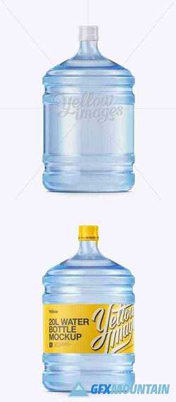 20l Plastic Water Bottle Mockup
