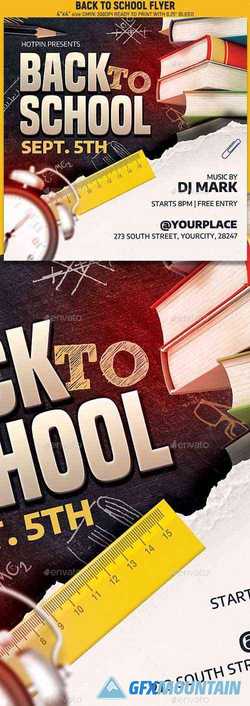 Back To School Party Flyer 24278841