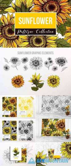 SUNFLOWER PATTERNS COLLECTION - 3993596