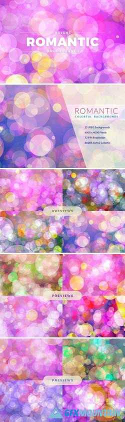 Bright Romantic Coloured Backgrounds
