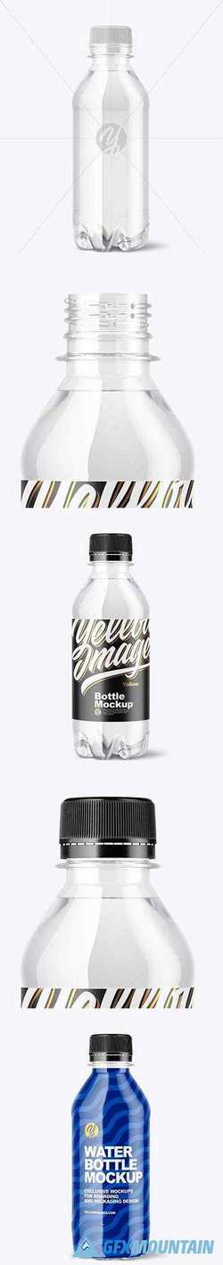 250ml PET Water Bottle Mockup