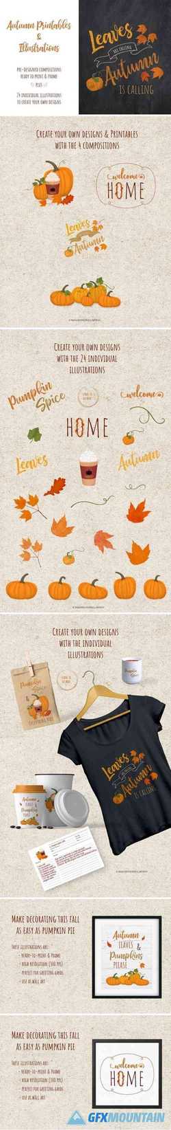 Autumn Printables & Illustrations