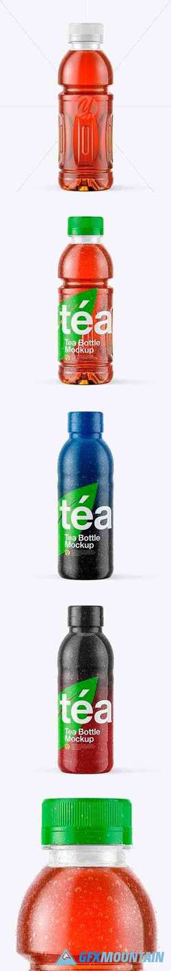 Tea Bottle with Condensation in Shrink