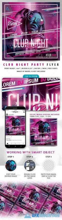 Club Night Party Flyer 24430389