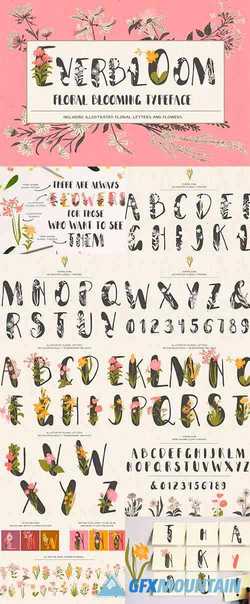 Everbloom - floral typeface 4057245