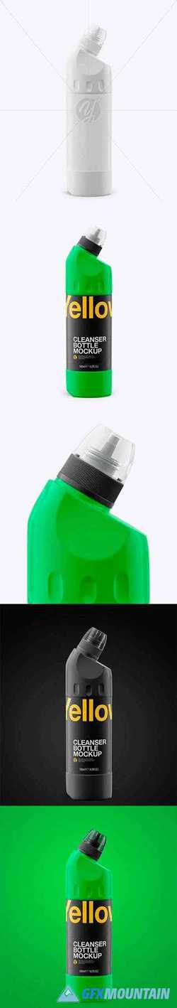 500ml Matte Plastic Toilet Bowl Cleaner Bottle