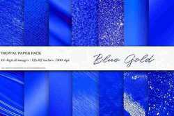 Blue Gold Digital Paper - 4062728