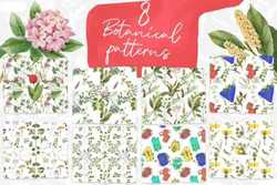 8 Vintage Botanical Patterns