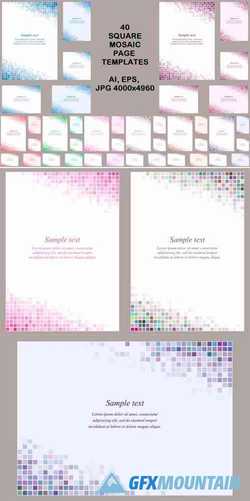 40 Square Mosaic Page Templates 1748660