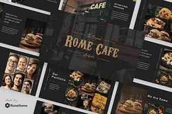 Rome Cafe - Presentation Template Powerpoint, Keynote and Google Slides