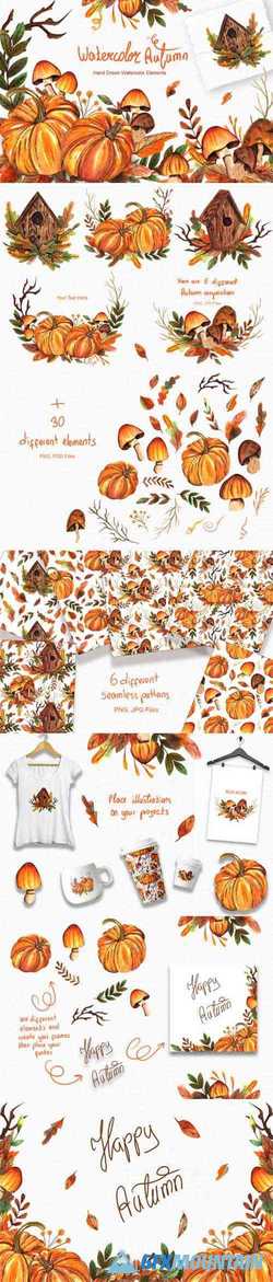 WATERCOLOR AUTUMN COLLECTION