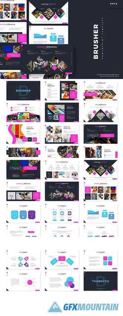 Brusher - Powerpoint, Keynote and Google Slides Templates