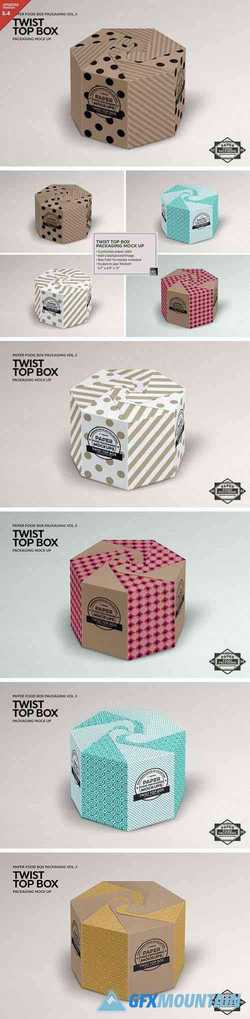 Twist Top Box Packaging Mockup 1211253