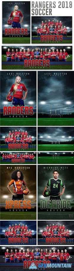 3RDCREATIVE - RANGERS 2018 SOCCER BUNDLE