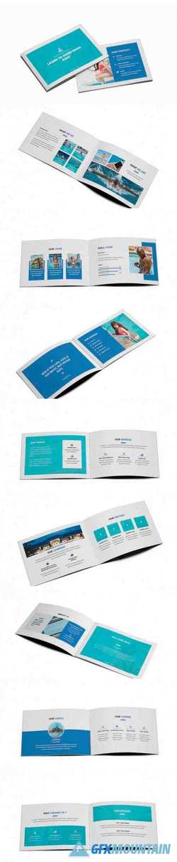 Swimming A5 Brochure Template